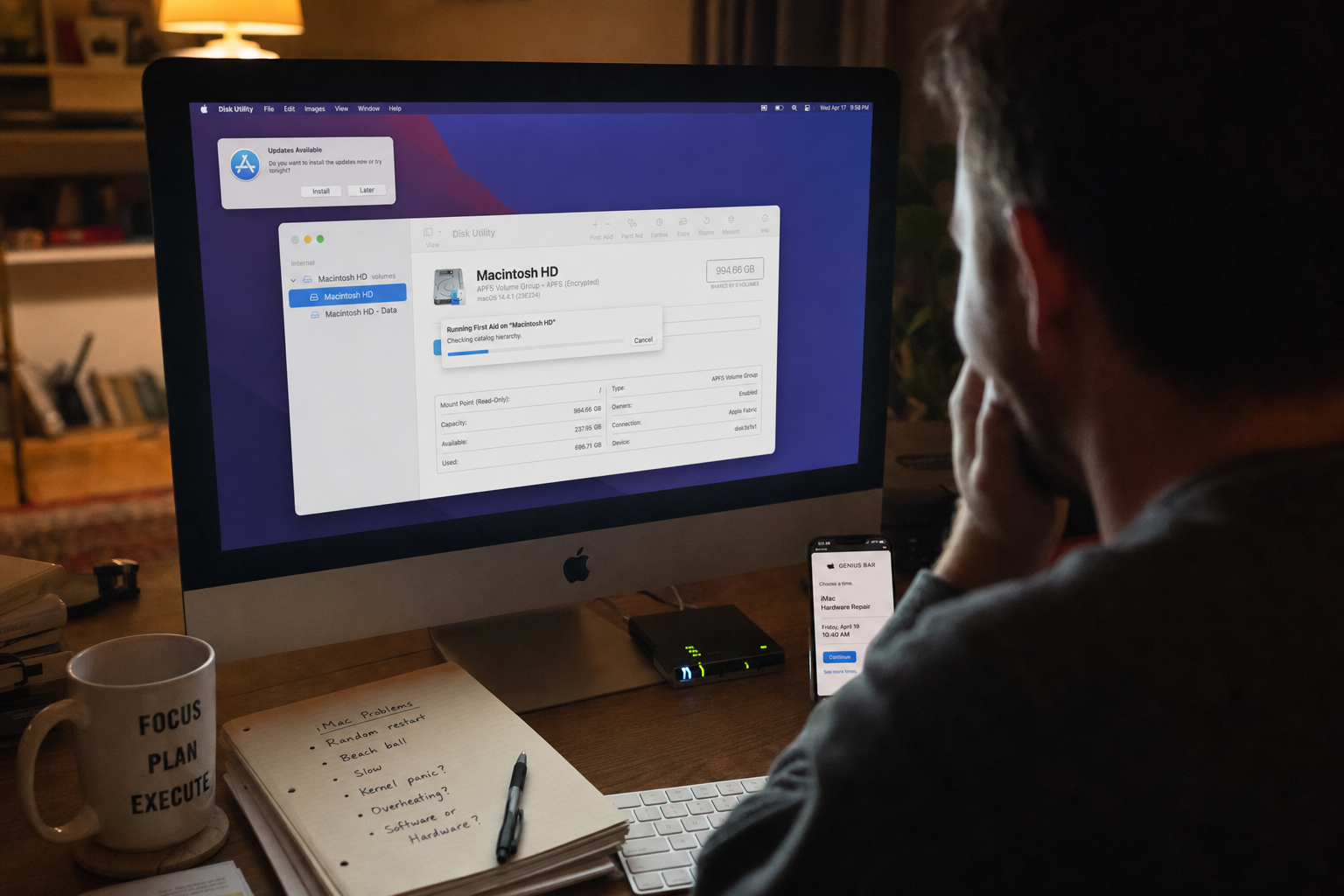 Software diagnostiek op iMac uitvoeren