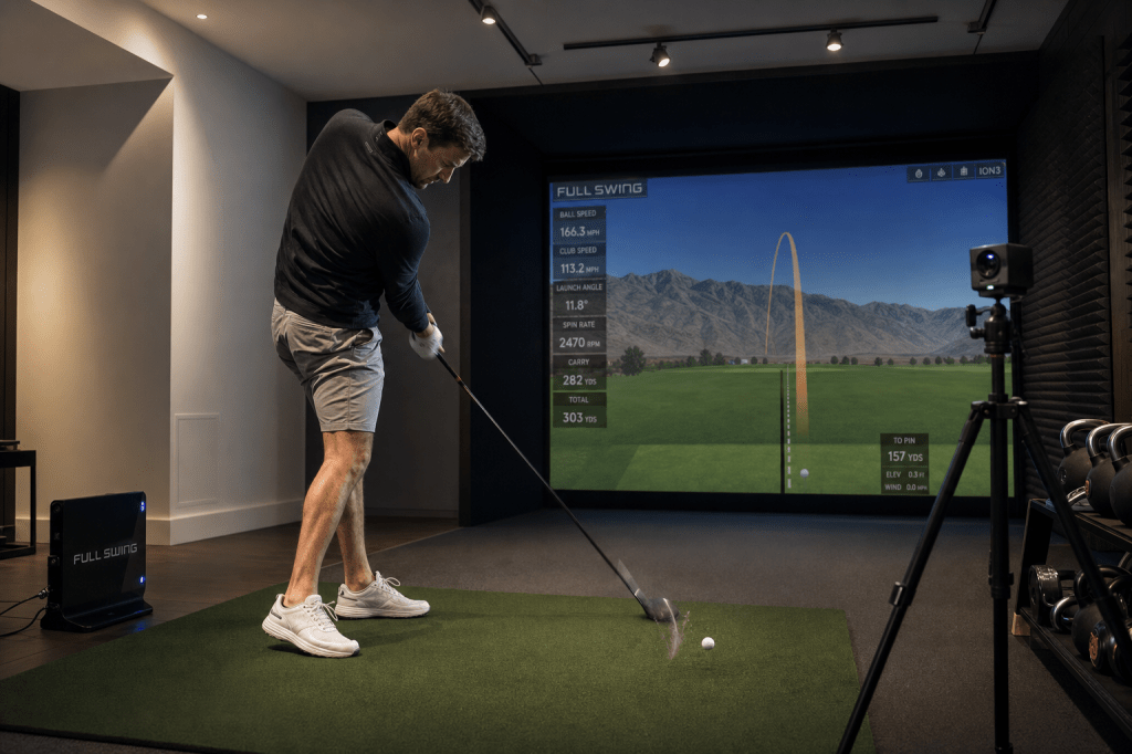 Welke hardware en sensortechnologie (launch monitor, camera’s of radar) geven de meest realistische balvlucht in een indoor golf&nbsp;simulator?