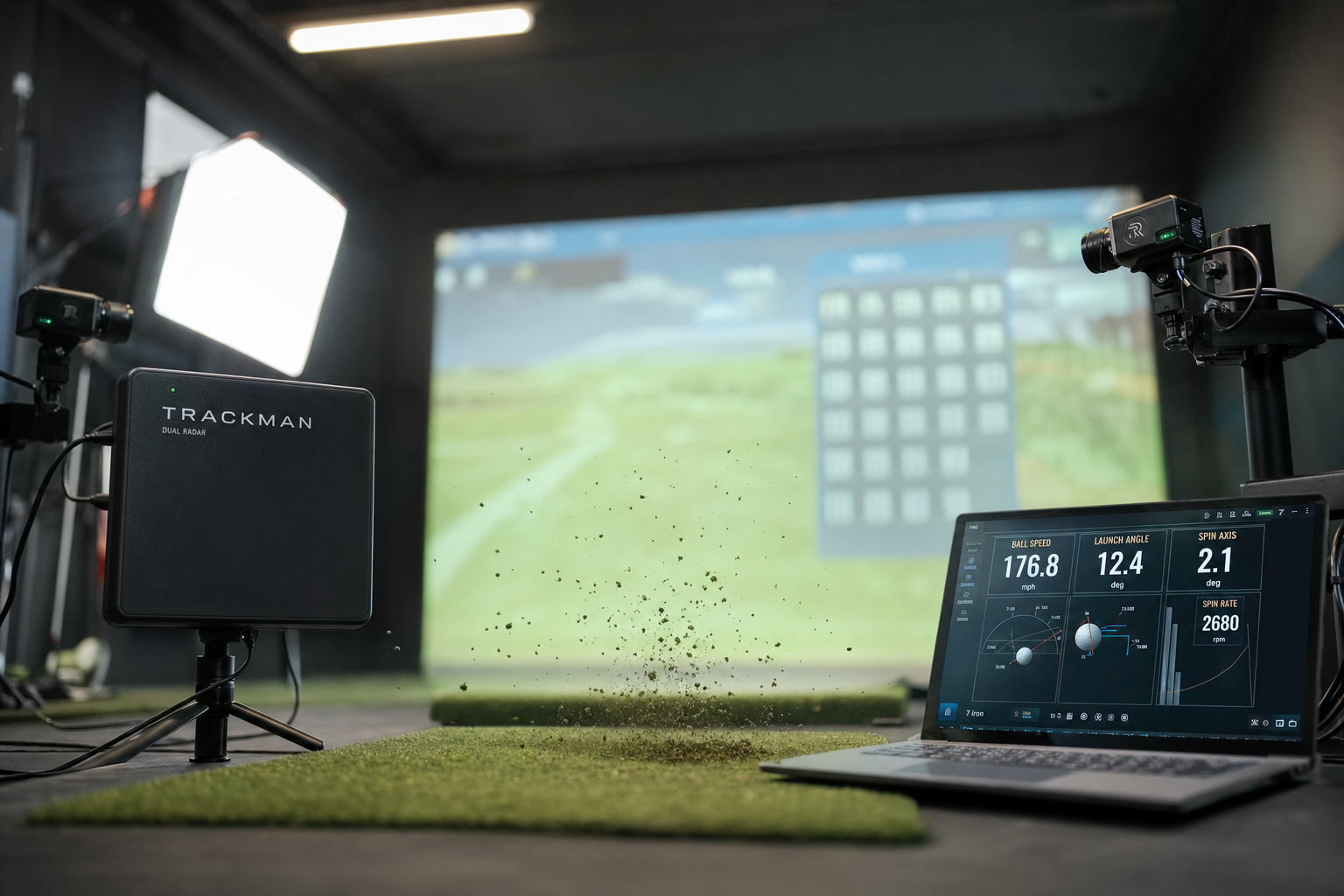 Launch monitor technologie voor golf simulatie